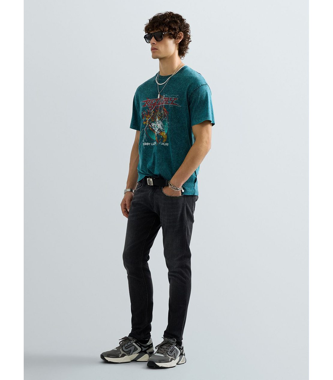 Eagle of Flame ROCK Tシャツ 詳細画像 ビリジアングリーン 2